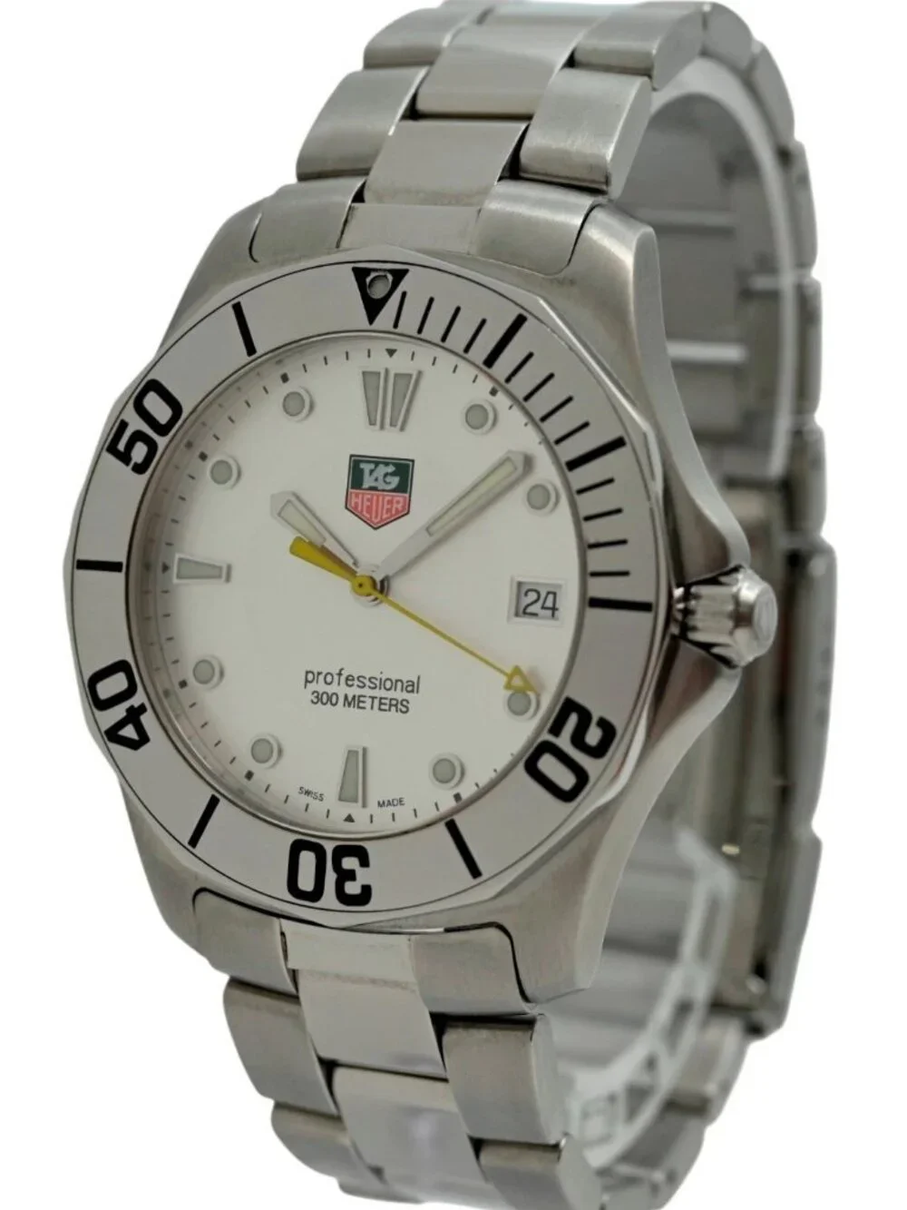 Men's 39mm Tag Heuer Aquaracer 300M Silver Dial Swiss Made Watch! Ref: WAB1111!